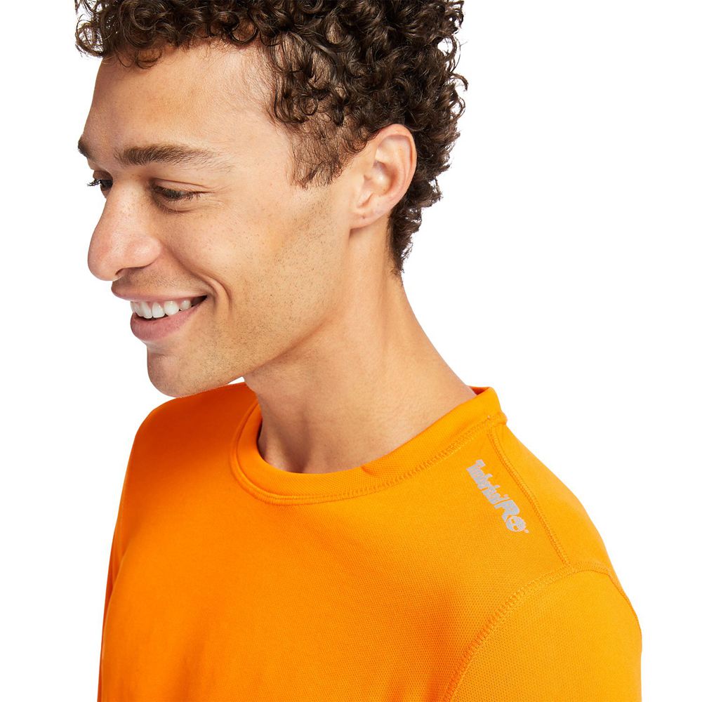 Camisetas Timberland Hombre Pro® Wicking Good Largos Sleeve Naranjas - Chile XPN-857031